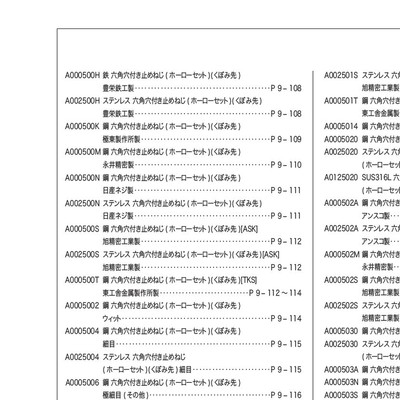 ねじのカタログ6 ねじのカタログ6
