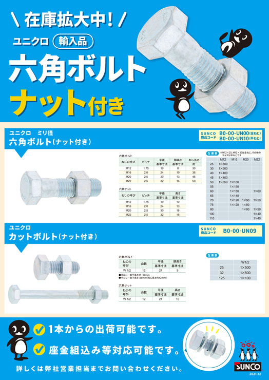 人気の製品 SUNCO ステンHS アンスコ 平先 5×12 1000本入 A002501A0050012000 2412413 送料別途見積り  法人 事業所限定 掲外取寄